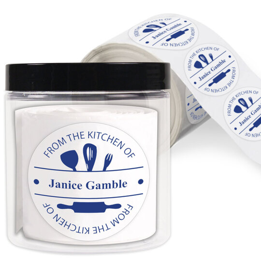From the Kitchen Round Stickers